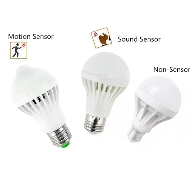 Ampoule LED intelligente PIR avec détecteur de mouvement