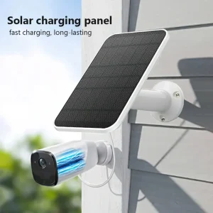 Panneau solaire 3W 6V type-c panneaux solaires cellules solaires extérieures Chargerfor caméra de sécurité/sonnette/petits appareils électroniques