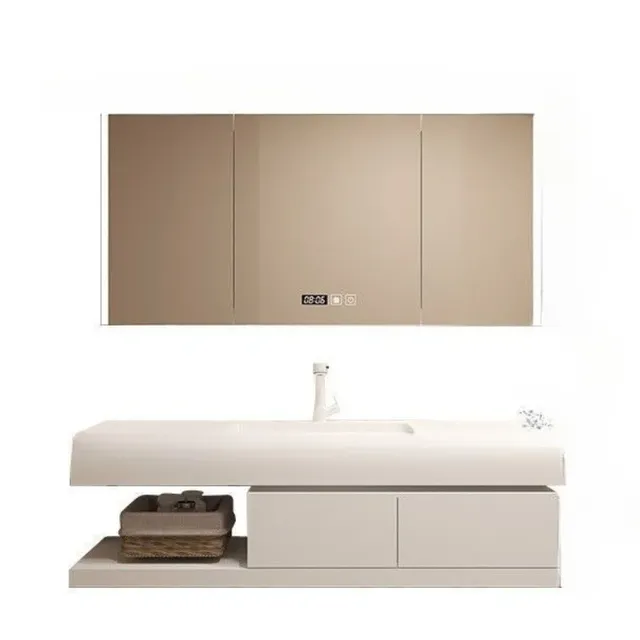 Lavabo flottant armoire De salle De bain applique murale… – vue 6