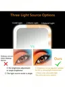 Miroir maquillage DEL rechargeable USB rectangulaire… – vue 6