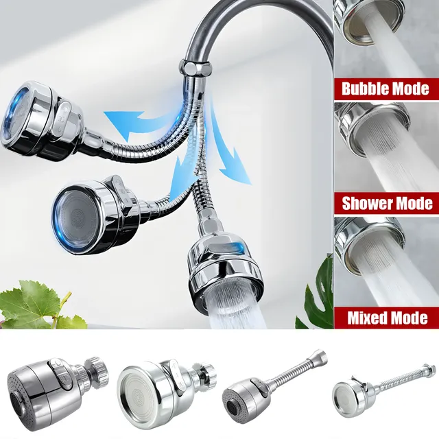 Buse de robinet de cuisine en acier inoxydable