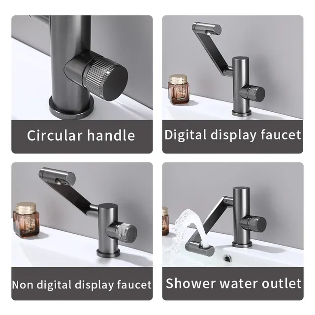 Robinet de lavabo LED à affichage numérique – vue 5