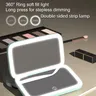 Miroir maquillage LED double face pliable portable rose… – vue 3