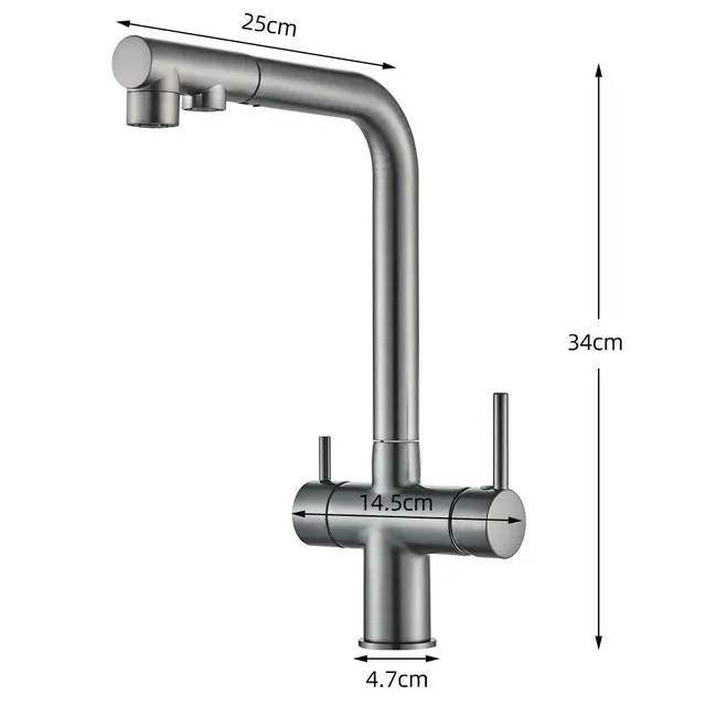 Robinet d'évier de cuisine extractible filtré – vue 2