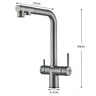 Robinet d'évier de cuisine extractible filtré – vue 2