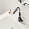 Robinet de cuisine de lavabo de salle de bains noir – vue 4