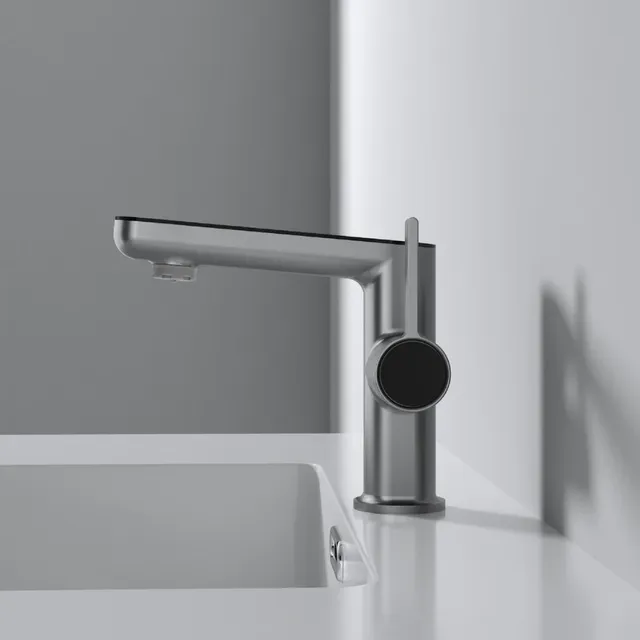 Nouveau robinet de lavabo de salle de bains vert… – vue 7