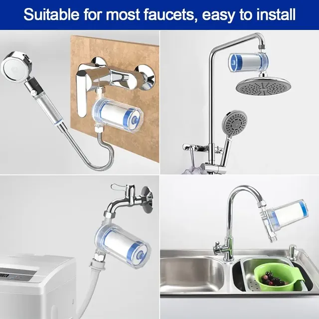 Filtre robinet cuisine douche plastique transparent… – vue 4