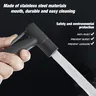 Robinet bidet mural noir mat acier inoxydable douchette… – vue 3