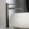Robinet de lavabo de salle de bains en or brossé – vue 7