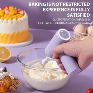 Nouveau fouet domestique portatif petit mélangeur alimentaire sans fil pour la cuisson de la pâte gâteau Rechargeable crème fouet mélangeur outils de cuisine Nouveau fouet domestique portatif petit mélangeur alimentaire sans fil pour la cuisson de la pâte gâteau Rechargeable crème fouet mélangeur outils de cuisine