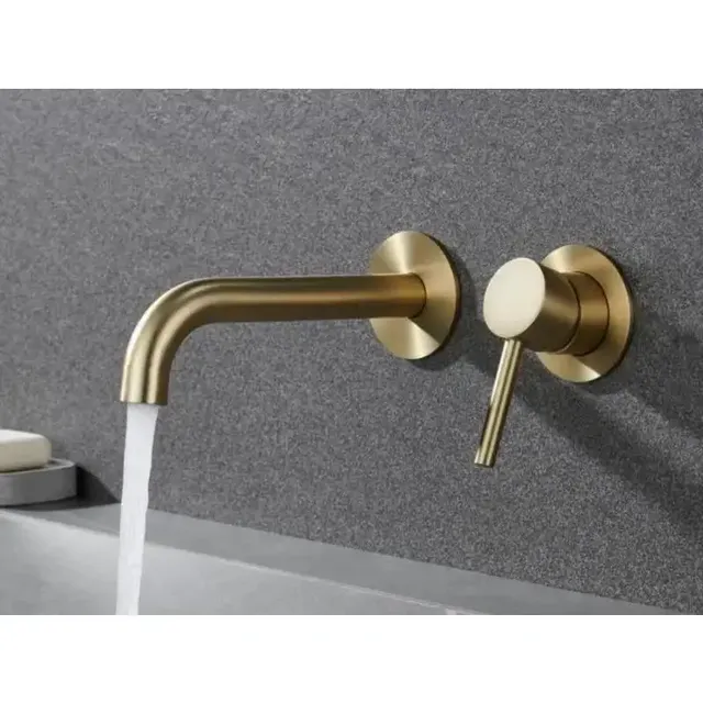 Robinet mitigeur de salle de bains en acier inoxydable – vue 2