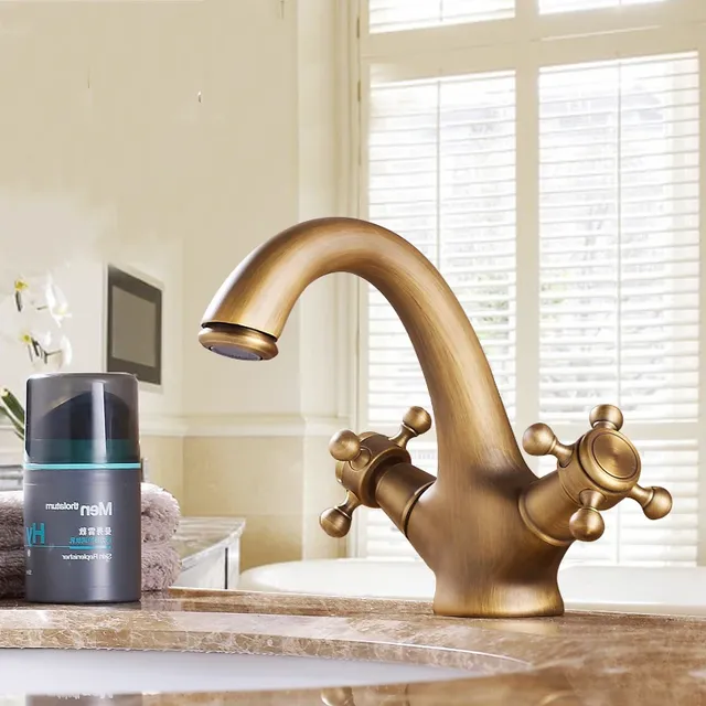 Robinet de lavabo Antique à double poignée – vue 4