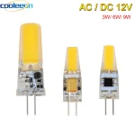 Ampoule LED COB 3W 6W G4 12V, lampe pour remplacer les lampes halogènes, lumière blanche chaude/froide, 5 pièces/lot