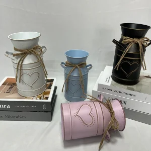 Vase mural rétro en fer forgé, bassin suspendu, seau suspendu en plaque de fer, suspension de balcon, plante verte succulente Vase mural rétro en fer forgé, bassin suspendu, seau suspendu en plaque de fer, suspension de balcon, plante verte succulente