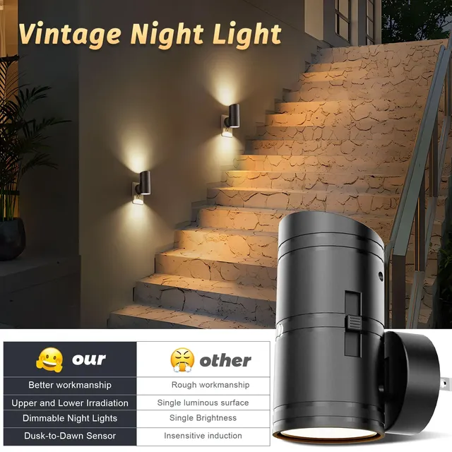 LED veilleuse brancher intelligent photosensor lumière… – vue 3