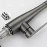 Mitigeur cuisine inox brossé finition noir mat bec haut… – vue 4