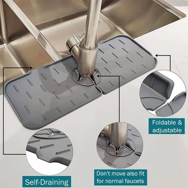 Tapis de Drainage en Silicone pour évier