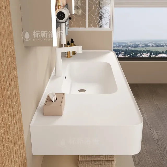 Armoires de salle de bains blanc clair – vue 3