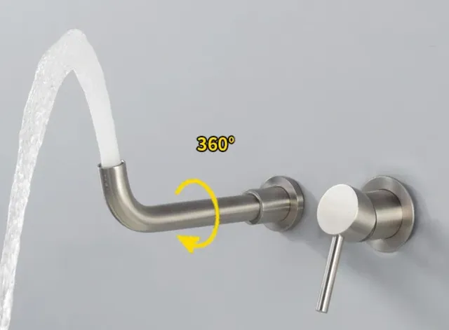 Robinet mural en acier inoxydable 304 – vue 3