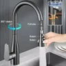 Mitigeur cuisine monobloc col cygne noir mat douchette… – vue 6