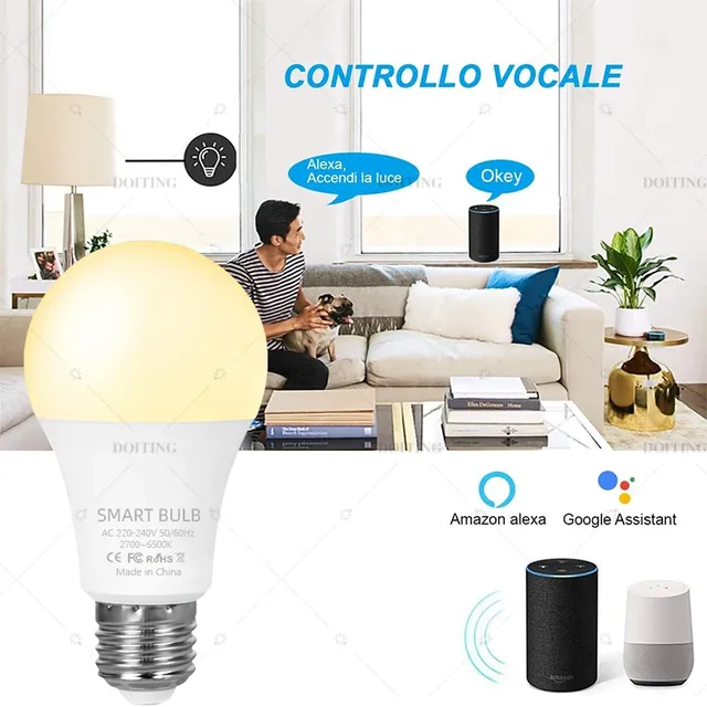Smart Life Tuya WiFi E27 ampoule LED lumières App… – vue 4
