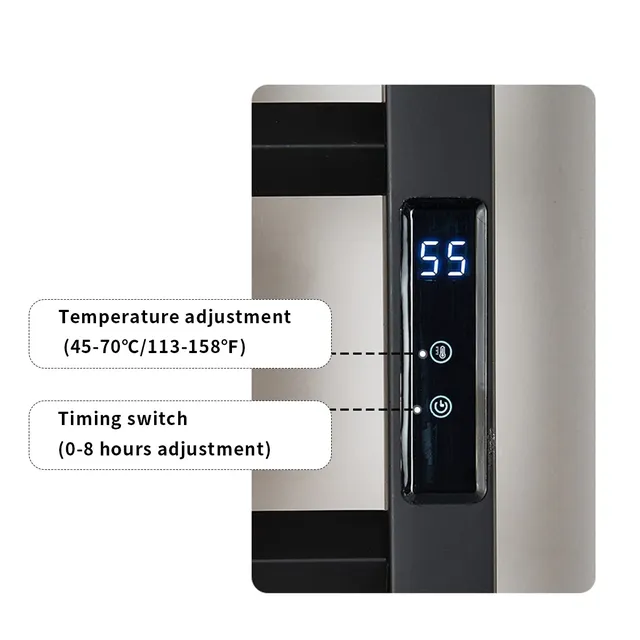 Chauffe-serviettes électrique en acier inoxydable – vue 6