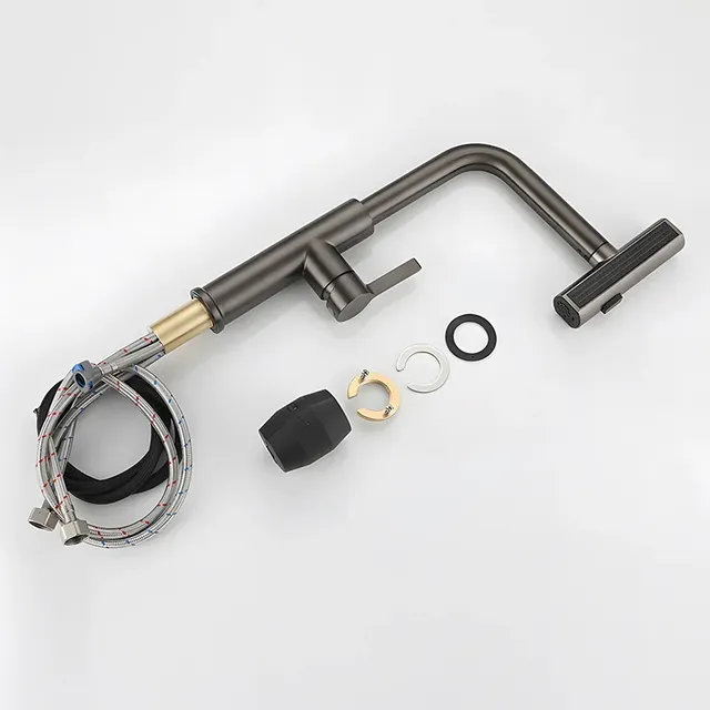 Robinet de cuisine grande cascade bec extractible… – vue 6