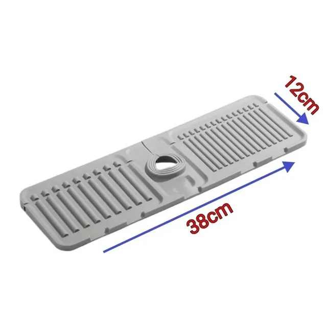 Tapis de vidange de robinet en Silicone 38x12cm – vue 6