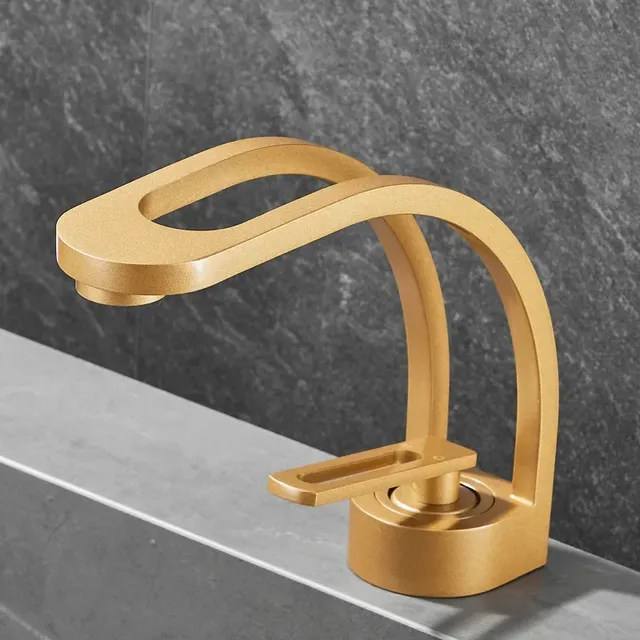 Robinet lavabo mitigeur monocommande laiton finition… – vue 6