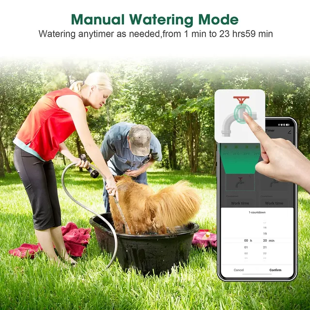 Minuterie d'eau de jardin à 2 sorties – vue 6