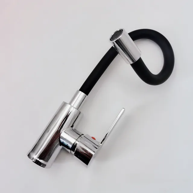Robinet cuisine mitigeur monocommande bec haut flexible… – vue 4