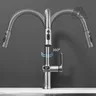 Mitigeur cuisine inox brossé col cygne élancé levier… – vue 3