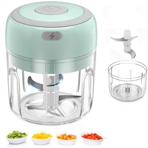 Mini robot de cuisine électrique, hachoir à légumes, hachoir à piment, presse-purée USB, gadgets de cuisine