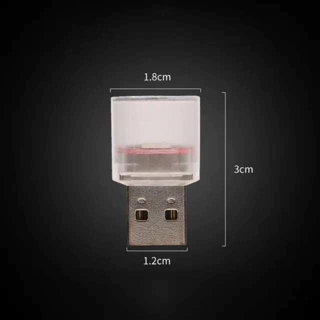 USB prise lumière voiture RGB Mini coloré LED atmosphère… – vue 6