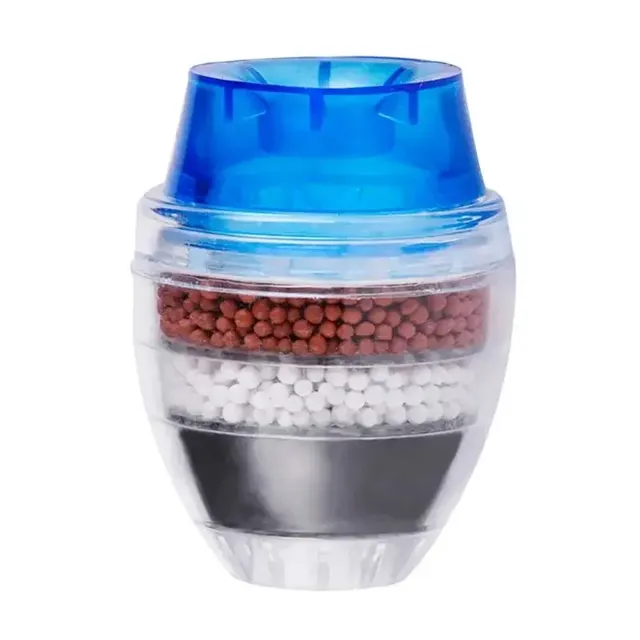 Filtre robinet compact transparent arrondi coloré bleu… – vue 5