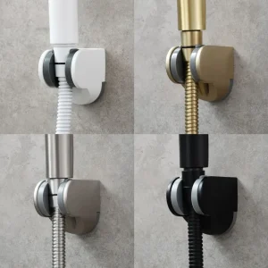 Salle de bain Douche Tête De Trépied Support Soporte Ducha Mural Réglable Douche À Main Pulvérisateur Support Salle De Bain Accessoires