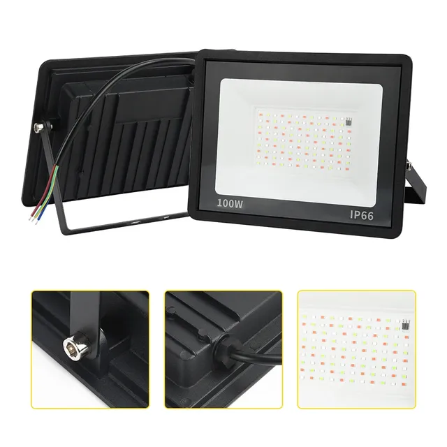 Projecteur LED extérieur RVB télécommandé étanche IP66… – vue 5