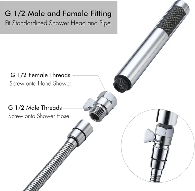 Vanne d'arrêt de douche G1/2 " – vue 2