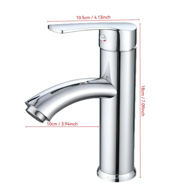 Robinet de lavabo chromé – vue 6