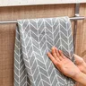 Porte serviettes suspendu acier inoxydable brossé argent… – vue 2