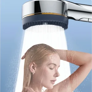 Pommeau de douche haute pression de luxe avec Filtration, 4 réglages de pulvérisation, buse de Massage réglable à économie d&rsquo;eau pour bain de Spa