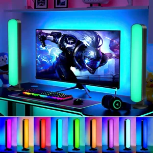 Barre lumineuse LED USB RGB, couleur changeante, rétro-éclairage TV, symphonie à distance, bandes lumineuses d&rsquo;ambiance, rythme musical, lampe de ramassage ambiant, décor