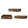 Organisateur bureau tiroir bois rustique massif compact… – vue 1