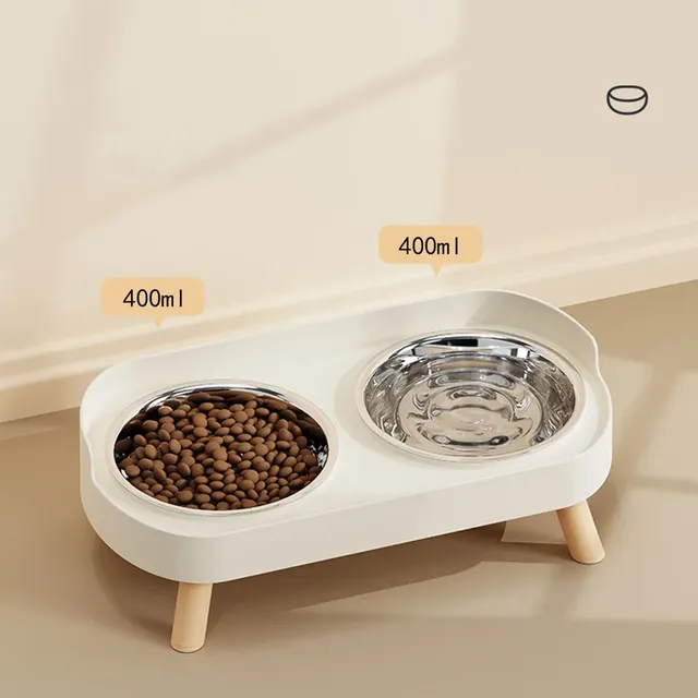 Ensemble de bols doubles pour chat – vue 4