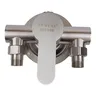Robinet de douche mural en acier inoxydable avec poignée… – vue 5