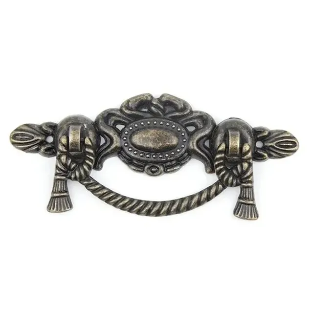 Poignée meuble rétro bouton armoire tiroirs bronze… – vue 4