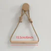 porte serviettes papier bohème rangement mural décoratif suspendu installation rapide fixation amovible corde jute bois naturel