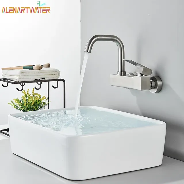 Robinet de lavabo robinet d'évier mural salle de bains… – vue 2
