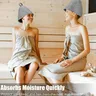 Sauna Anti-chaleur Sauna chapeau épaissir laine feutre… – vue 4